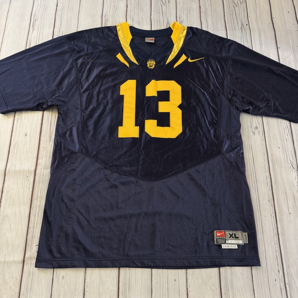 Vintage Nike California Golden‎ Bears Authentic NCAA Football Jersey #13 Mens XL